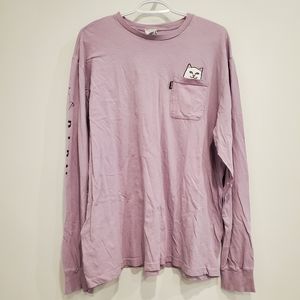 XL Lavender Rip N Dip Lord Nermal Long Sleeve